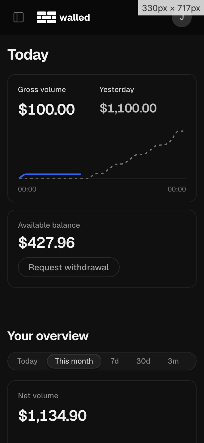 Live dashboard